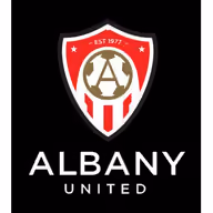 ALBANY UNITED FC club shop logo