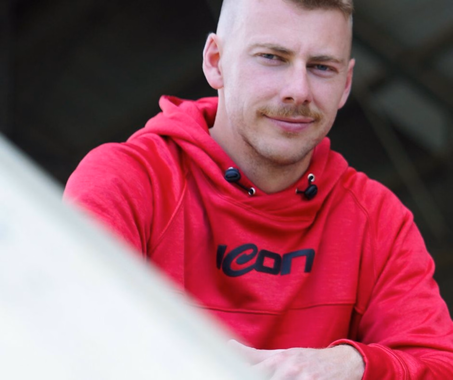 Red hoodie